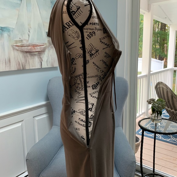 ANN TAYLOR Taupe Dress - Picture 7 of 16